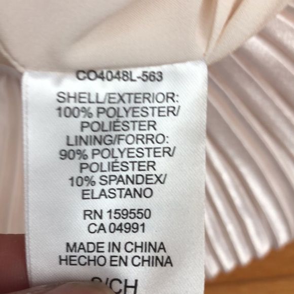 🔴 2 for $25 Dalia Women's Pleated Midi Skirt Elastic Waistband Beige - Picture 4 of 7